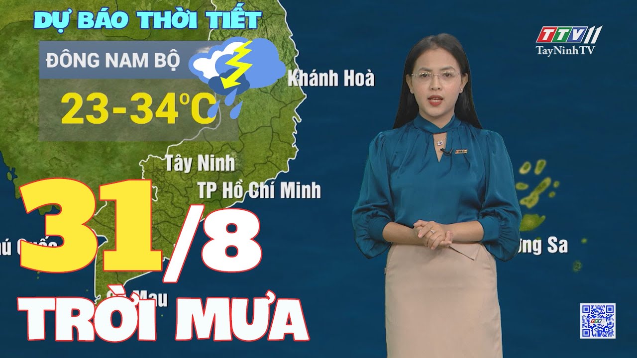 Bản tin thời tiết 31-8-2024 | TayNinhTVENT